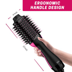 3-in-1 Hair Straightener Brush for Drye & Curly Hair