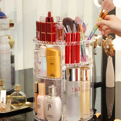 360 Rotating Makeup Organizer Cosmetic Display Holder Stand