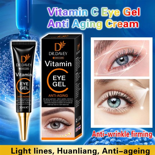Dr. Davey Anti Aging Eye Gel - Reduce Wrinkles and Dark Circles for Youthful Eyes