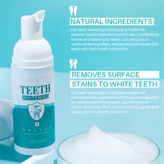 Teeth Whitening Mousse with Baking Soda - Brighten Your Smile Naturally